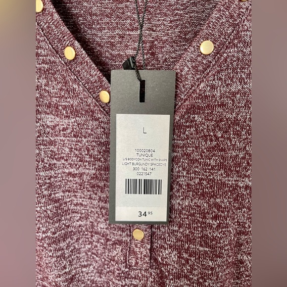 NWT Dynamite Long Sleeve Bodycon Tunique with Snaps - Picture 4 of 6